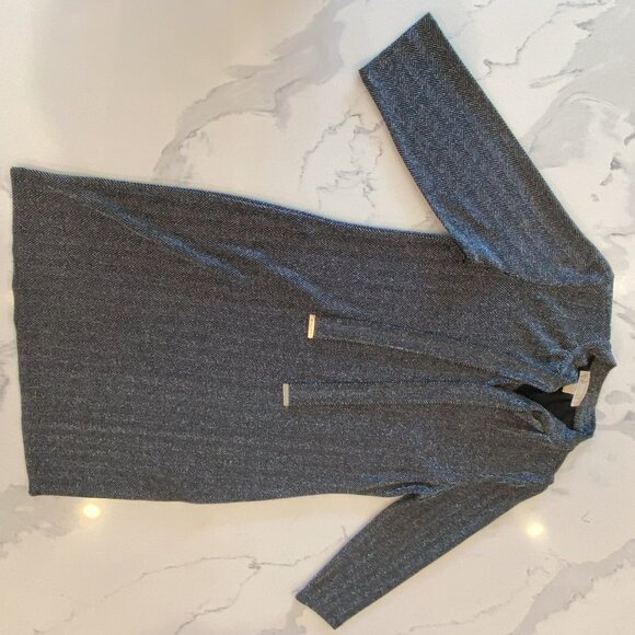 Michael Kors Black and Silver Midi Dress - Picture 5 of 9